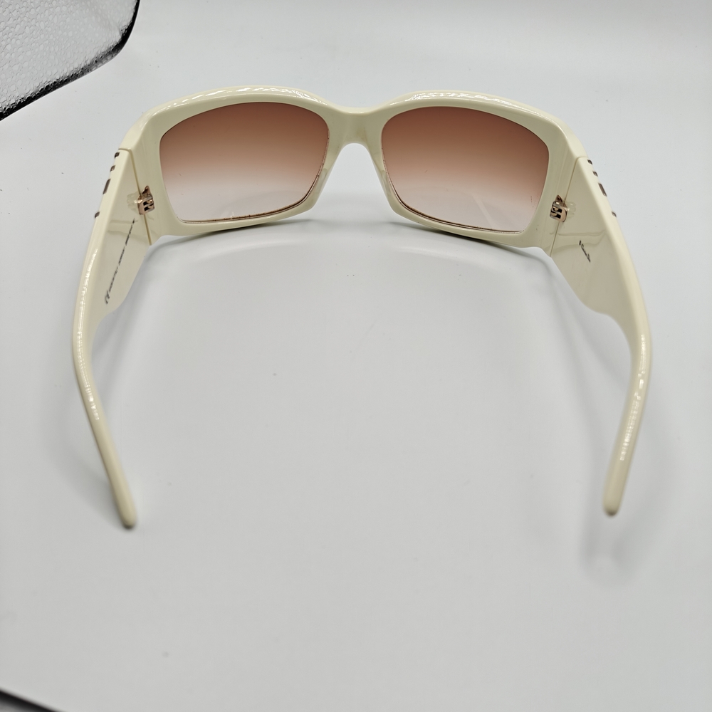 Christian Dior Rain 1 Ivory Frame & Brown Gradien Sunglasses with Gold Detailing - Picture 6 of 16
